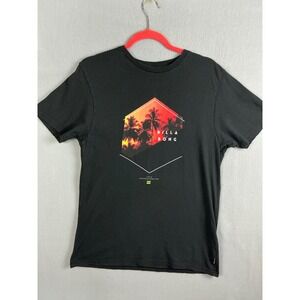 Billabong T-Shirt Men's Medium Graphic T-Shirt Palm Tree Print Tailored‎ Fit